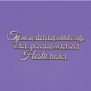 Tekturka Crafty Moly Napis G11 - Ty mi się dzisiaj oddałeś cały...
